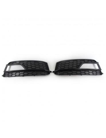 Front Bumper Fog Light Grill Replacement For AUDI A5 2013 - 2017 S Series Left Right Pair Set