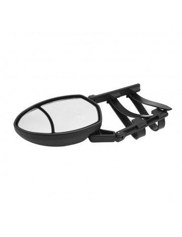 Universal Clip-On Towing Mirror Caravan Trailer Towing Oval Extension Mirror, Convex (Dual View) Fit for Volvo V70, 1pcs