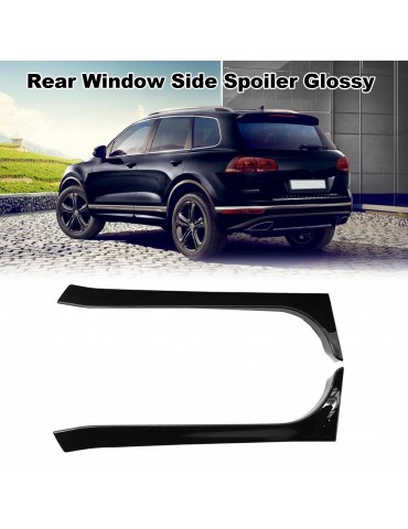 Gloss Black Rear Window Side Spoiler Canard Canards Splitter Replacement for VW Golf 6 MK6 GTI/GTR/GTD 2008-2013