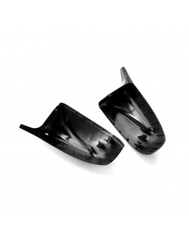 Left and Right Rear View Mirror Cap Cover Glossy Black Replacement for BMW X5 E70 X6 E71