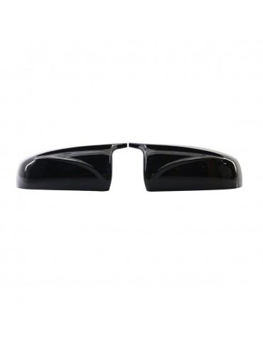 Left and Right Rear View Mirror Cap Cover Glossy Black Replacement for BMW X5 E70 X6 E71