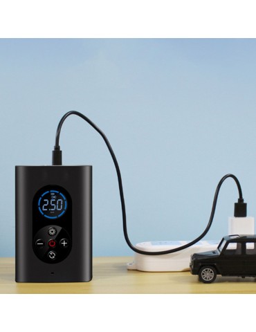 Electric Tire Inflator Mini Cordlessly Portable Car Air Compressor Rechargeable Digital Display Air Pump for Vehicles Tires/Ball/Swim Rings