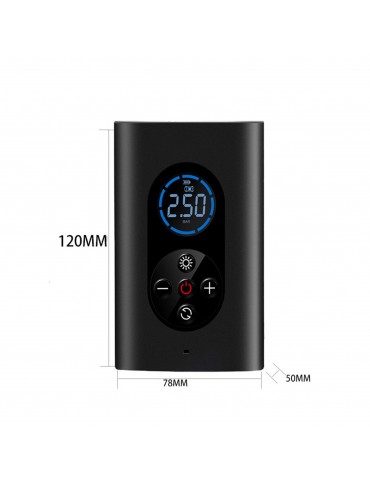 Electric Tire Inflator Mini Cordlessly Portable Car Air Compressor Rechargeable Digital Display Air Pump for Vehicles Tires/Ball/Swim Rings