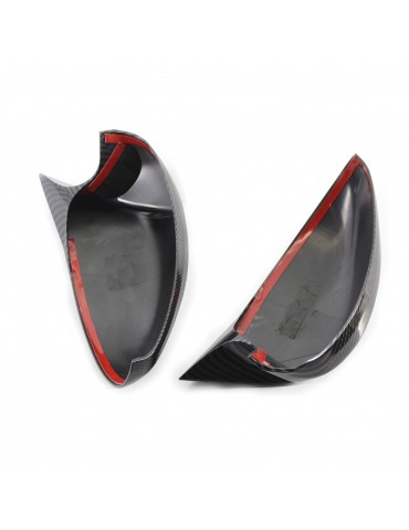 Carbon Fiber Side Mirror Cover Caps Replacement For BMW E90 E91 E92 E93 PRE-LCI M3 Style