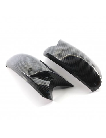 Carbon Fiber Side Mirror Cover Caps Replacement For BMW E90 E91 E92 E93 PRE-LCI M3 Style