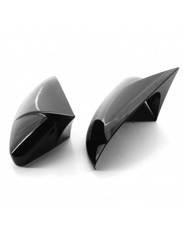 2PCS Side Mirror Cover Trim Replacement For VW Golf 7 7.5 MK7 7.5 GTI R 14-19