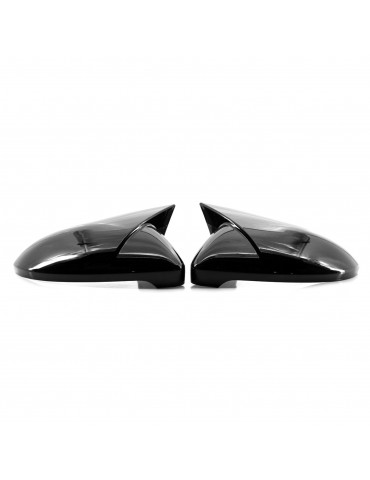 2PCS Side Mirror Cover Trim Replacement For VW Golf 7 7.5 MK7 7.5 GTI R 14-19